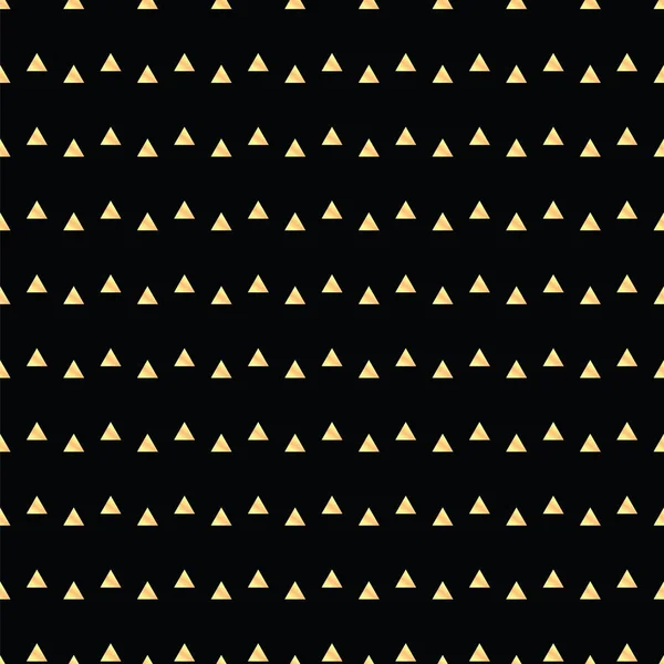 Geometric line gold abstract seamless pattern with triangle — Stock Vector