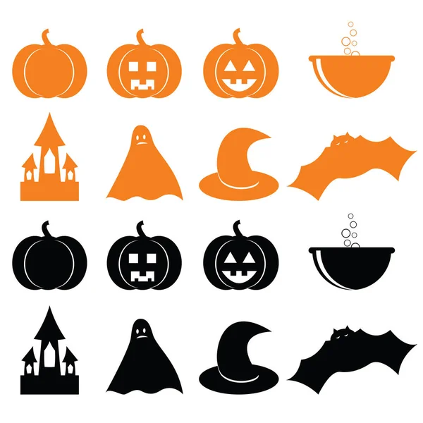Elementos de diseño feliz Halloween — Vector de stock