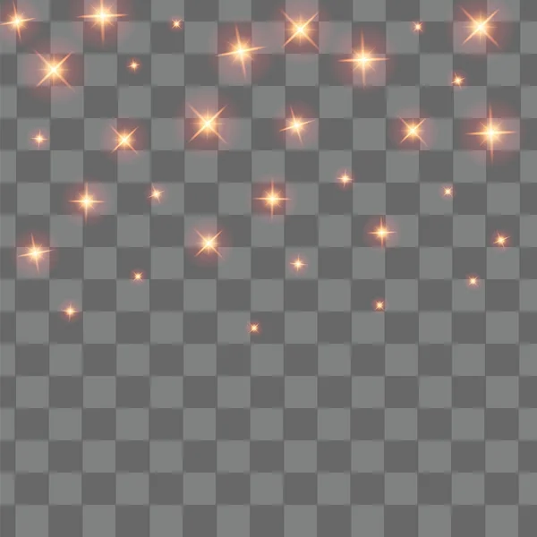 Lumières de Noël éléments de conception isolés — Image vectorielle