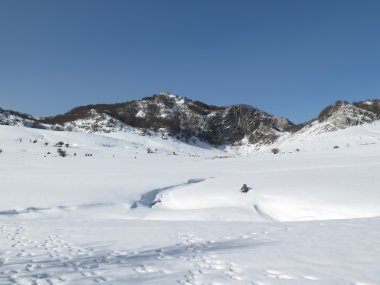Mount gorbea kışın