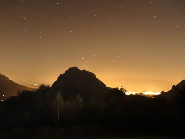 Paesaggio di notte — Foto Stock