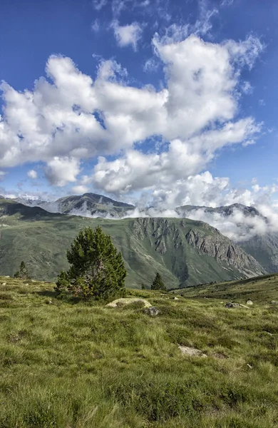 cloudy landscape in the pyrenees