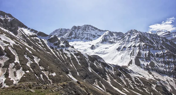 Besneeuwde Landschap Pyreneeën — Stockfoto