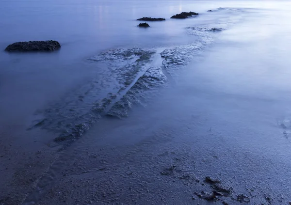 西班牙海岸在夜间 — 图库照片