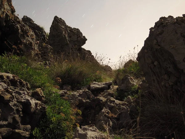 Geceleri Coast Için Yapılan Manzara — Stok fotoğraf