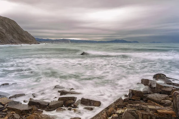 Paisagem Praia Barrika — Fotografia de Stock