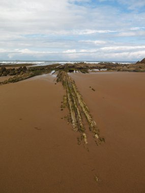 Sopelana 'daki plajda manzara