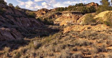 İspanya 'nın kuzeyindeki çorak topraklar