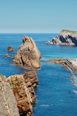 İspanya 'nın kuzeyindeki maliyetin görüntüsü