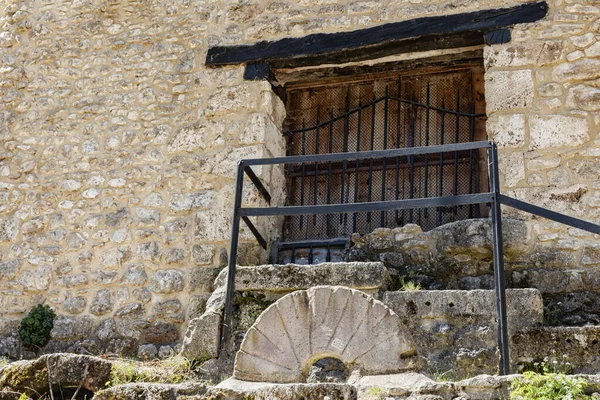 Starověké Dveře Starém Domě — Stock fotografie