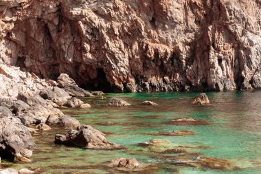 İspanya 'nın kuzeyindeki sahil manzarası