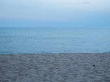 İspanya 'nın kuzeyinde deniz kenarı