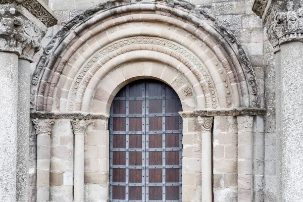 Porte Ancienne Dans Une Vieille Église — Photo
