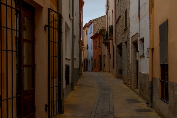 Antigua Ciudad Costa Catalonia — Foto de Stock