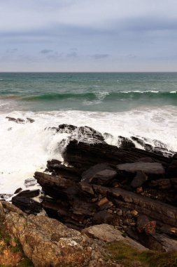 İspanya 'nın kuzeyindeki maliyetin görüntüsü