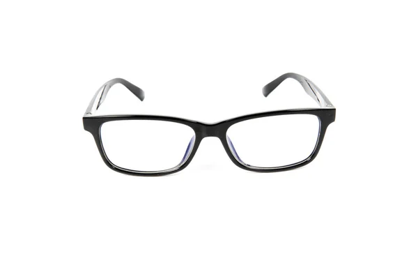 Black Eye Glasses Isolated on White Stock Image