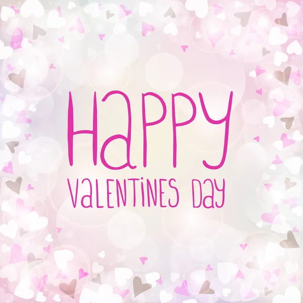 Vektor rosa Hintergrund für Valentinstag — Stockvektor