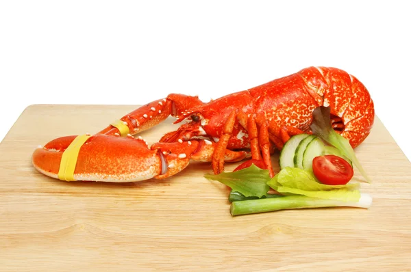 Homard cuit avec salade — Photo