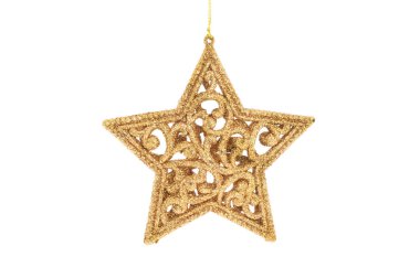 Altın glitter Noel yıldızı