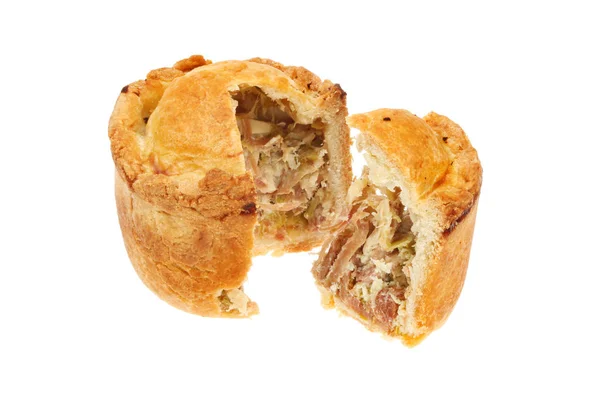 Chicken and ham pie — Stock Photo, Image