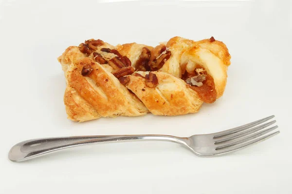 Ořechový a javorovým sirupem dánské pečivo — Stock fotografie