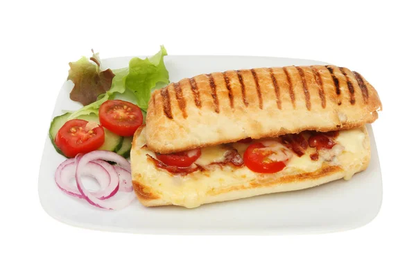 Mozzarella, pancetta Panini — Zdjęcie stockowe