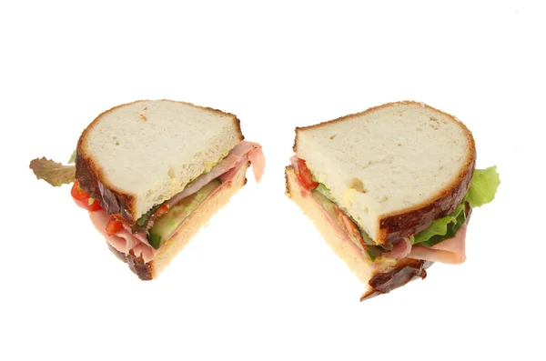 Sándwich de ensalada de jamón grande — Foto de Stock