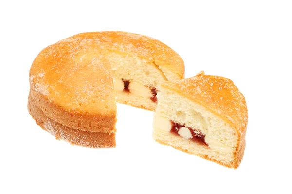 ラズベリーのスポンジ ケーキ — ストック写真