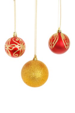 Üç Noel baubles