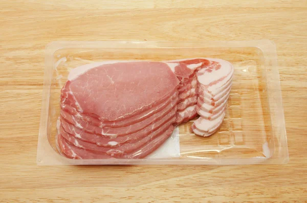 Raw Bacon rashers — Stock Photo, Image