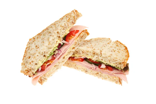 Panini con insalata di prosciutto — Foto Stock