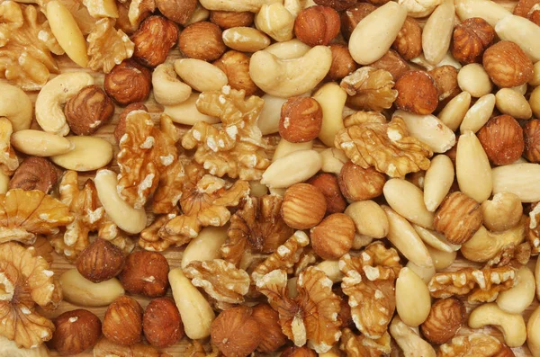 Mixed shelled nuts — Stock Photo, Image