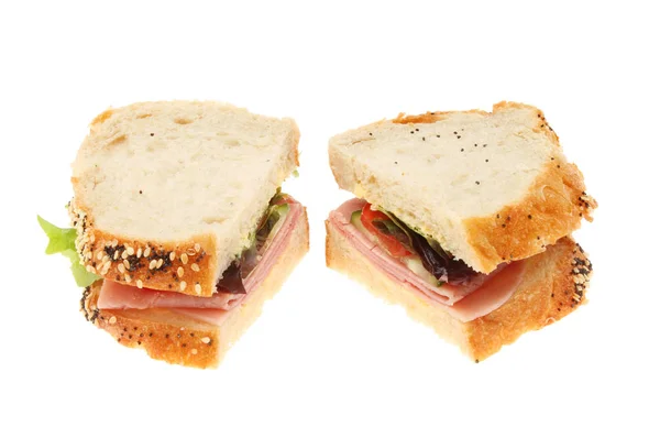 Šunkový salát sendvič — Stock fotografie