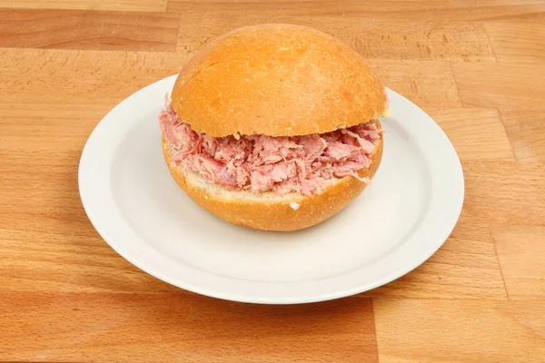 Pulled Pork Roll — Stockfoto