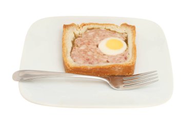 Bir plaka üzerinde Gala pasta