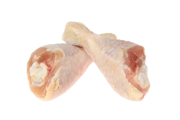 Two raw chicken drumsticks — Stock Photo, Image