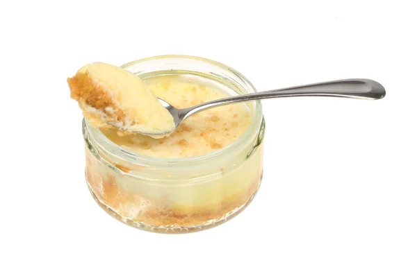 Lemon cheesecake in a ramekin — Stock Photo, Image
