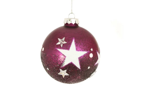 Natal Bauble com estrelas — Fotografia de Stock