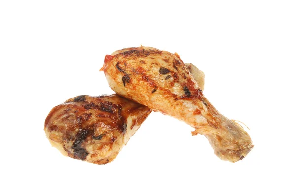 Two barbecued drumsticks — Stock Photo, Image