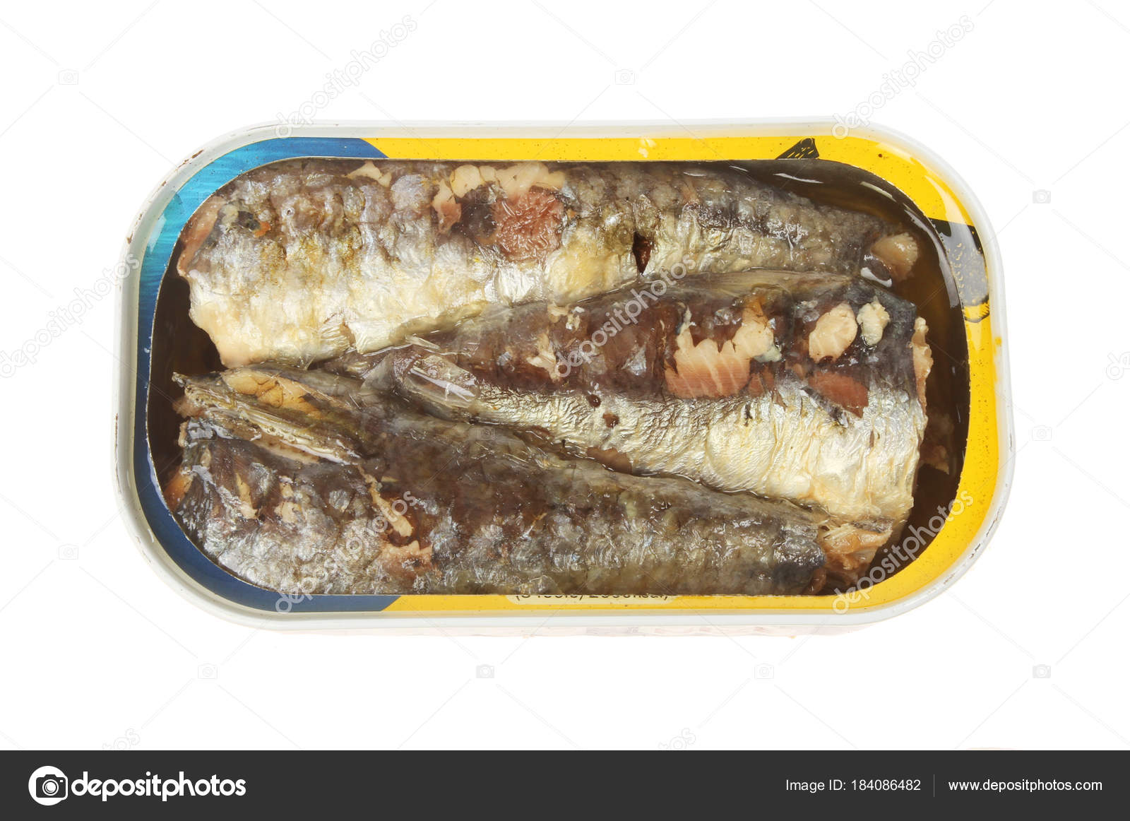 Images sardines in a tin Sardines in a tin — Stock Photo