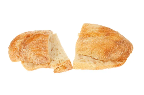 Ciabatta bröd isolerade — Stockfoto