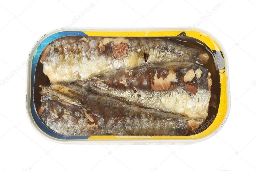 Images sardines in a tin Sardines in a tin — Stock Photo
