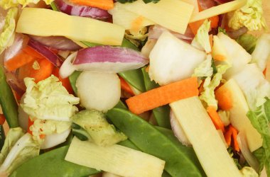 Sebze stir fry closeup