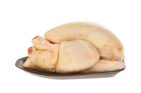 Сырая пуссенская курица — стоковое фото