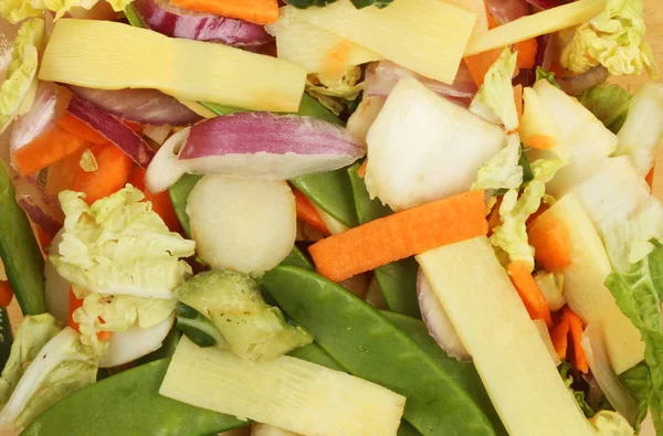 Gros plan de sautés de légumes — Photo