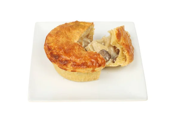 Kip en champignons pie — Stockfoto