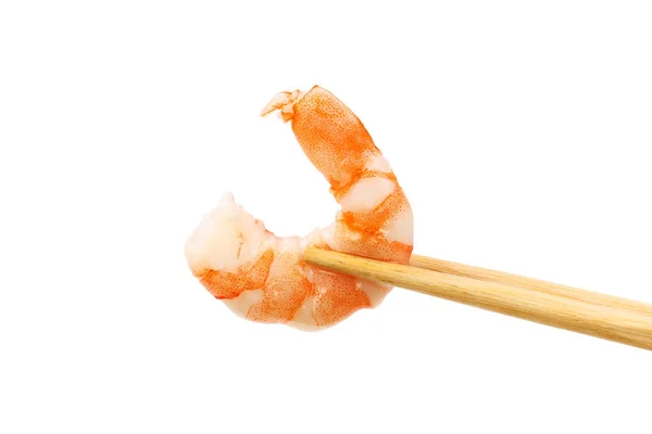 筷子去皮虾 — 图库照片