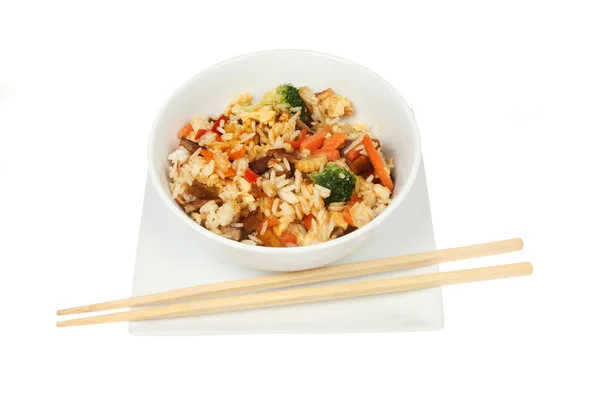 Fried rice in a bowl — Stock Photo, Image