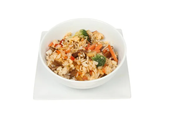 Stir fried rice in a bowl — Stock Photo, Image