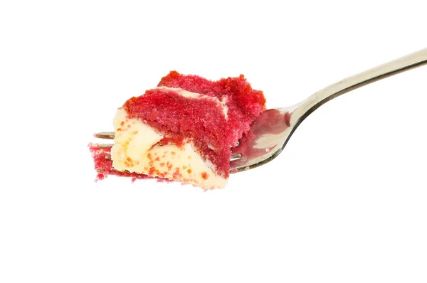 Cake on a fork — Stock Photo, Image